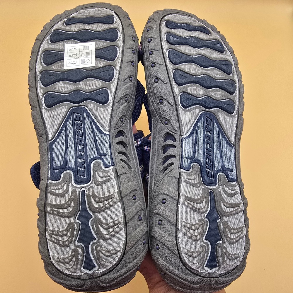 Skechers Trail Women's Size 6 M Navy Blue Outdoor Sandals Machine Washable Vegan - Picture 8 of 14
